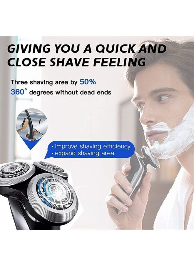 Esznuoky SH90 Replacement Heads for Philips Norelco Shavers Series 9000, Upgrade SH90/72 replacement Heads (6 count) 