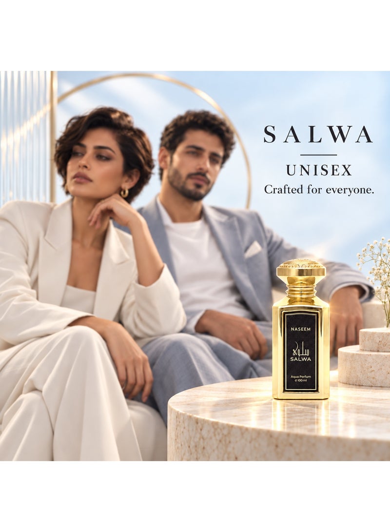 Naseem Salwa Eau De Parfum Aqua Perfume for Men & Women - 100ml - Image 5