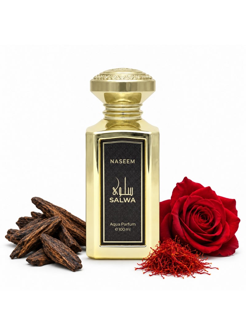 Naseem Salwa Eau De Parfum Aqua Perfume for Men & Women - 100ml - Image 1