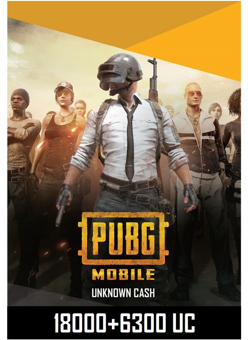 PUBG Mobile 18000+6300 UC Global Digital Code  instant Delivery SMS or WhatsApp