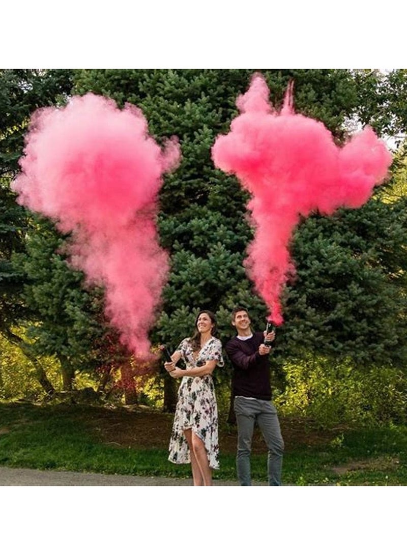 Shreeji 4 pack Pink Gender Reveal Confetti Cannon, 30 cm Party Poppers for Pregnancy Announcement | Gender Reveal Confetti | Baby Girl Gender Reveal Party Supplies | Confetti Popper [4 Pack] - Image 3
