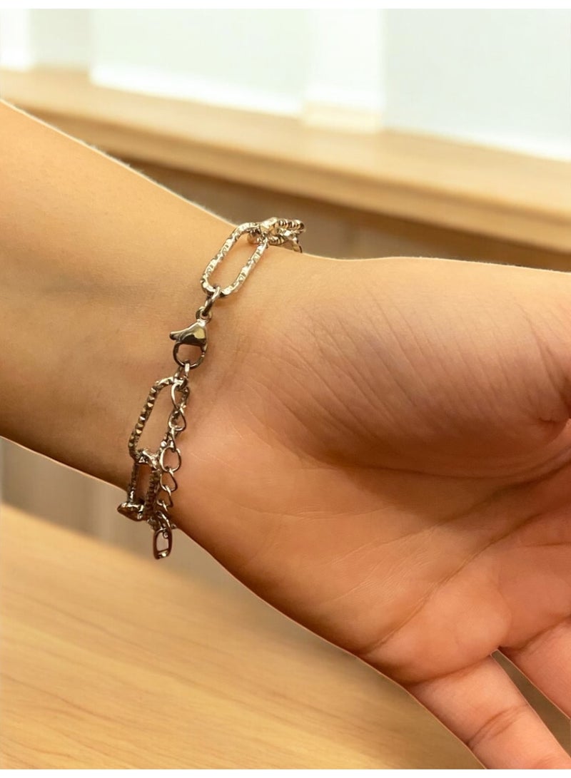 إيكوال اسوارة نسائية عصرية وأنيقة مصنوعة من الاستانلس ستيل - Image 2