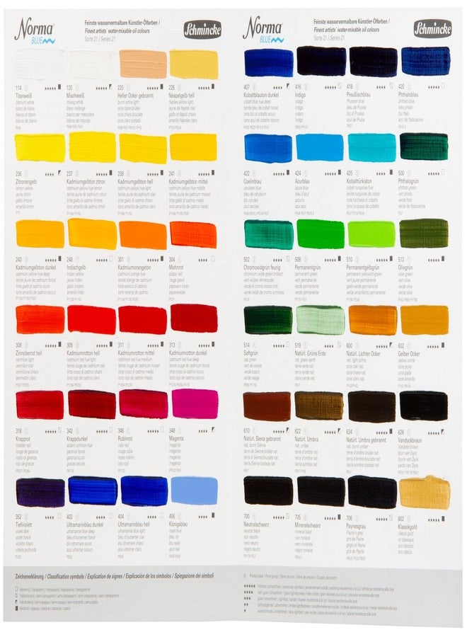 Schmincke - NORMA® Blue, 21120009, finest water-based artists' oil colors, highly pigmented, lightfast, vegan, mixing white, 35 ml - Image 5