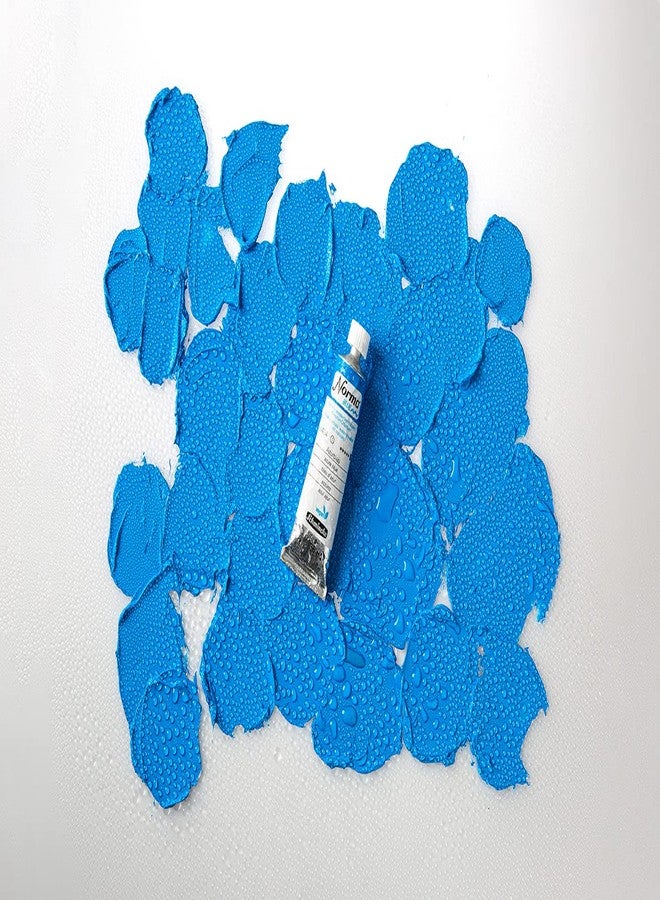 Schmincke - NORMA® Blue, 21120009, finest water-based artists' oil colors, highly pigmented, lightfast, vegan, mixing white, 35 ml - Image 3