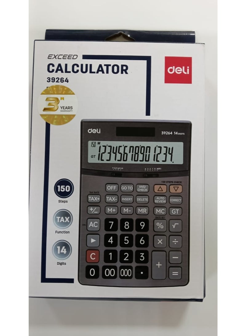 Deli 14 Digits 39264 Tax Function Desktop Calculator - Image 1
