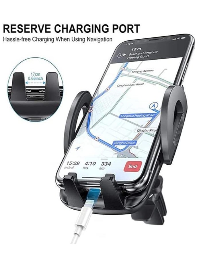 ELTRAZONE Go-Des Car Mobile Holder, 360 Degree Rotation & Adjustable Mobile Stand for Car Dashboard Windshield and Air Vent Black (HD693- - Image 4