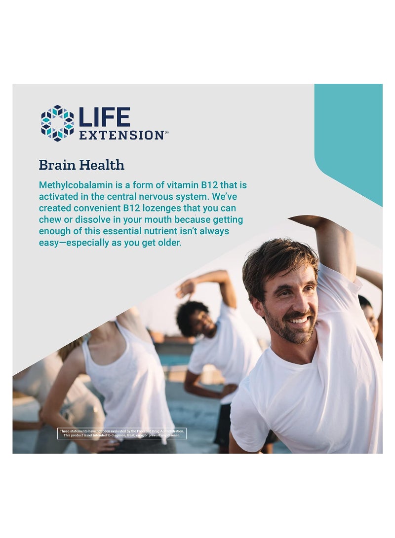 لايف إكستنشن فيتامين ب12 ميثيل كوبالامين 500 ميكروجرام -100 قرص نباتي - Image 5