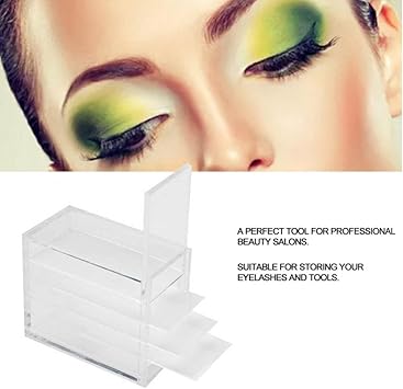 Semme Eyelash Case Fake Eyelash Storage Clear Lashes Storage Box Makeup Organizer Eyelashes Glue Pallet Holders 5 Layers Grafting Eye - Image 3