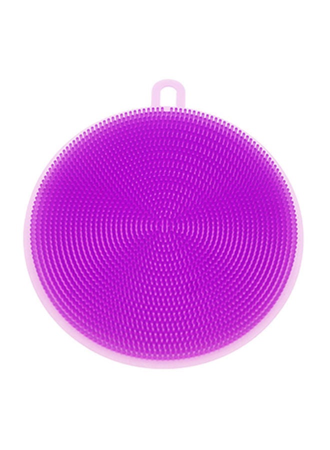 نيبمينينت فرشاة غسيل أواني وأدوات المطبخ متعددة الأغراض بتصميم دائري أرجواني - Image 1