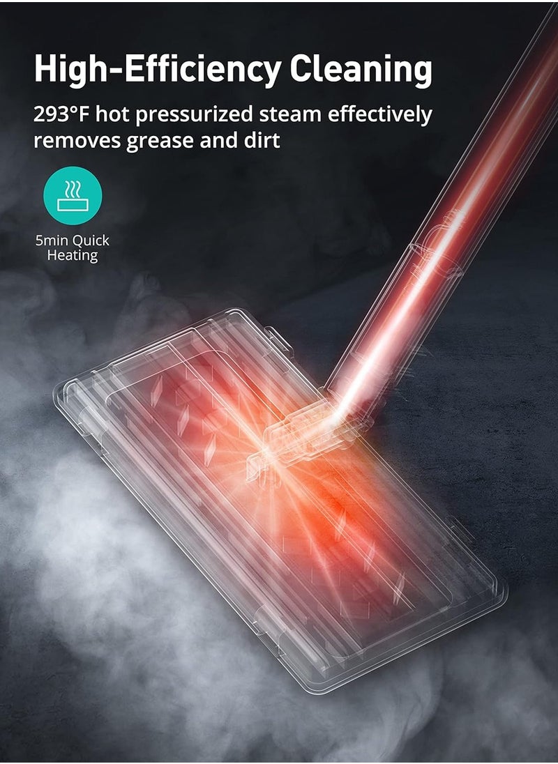 Steam Cleaner with Accessories, Portable Multipurpose Steam Cleaner for Car 5 Mins Heating with Large Tank, Heavy Duty Steam Cleaner Carpet and Upholstery, Floors, Tiles, Car