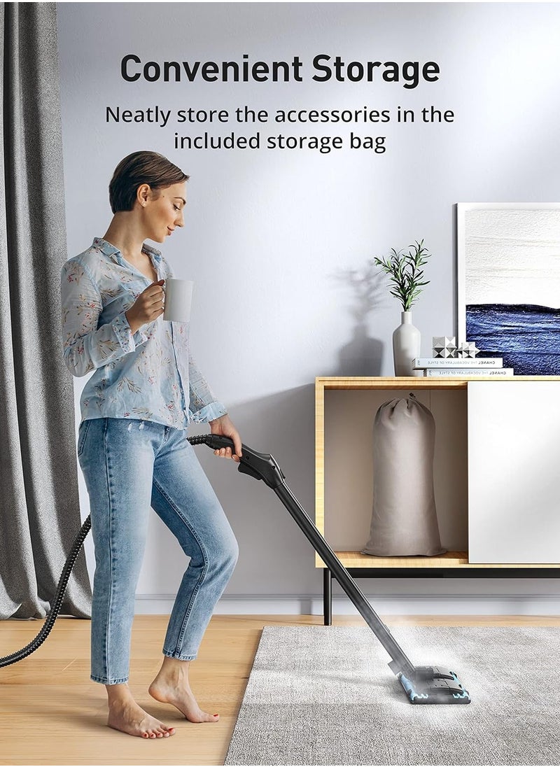 Steam Cleaner with Accessories, Portable Multipurpose Steam Cleaner for Car 5 Mins Heating with Large Tank, Heavy Duty Steam Cleaner Carpet and Upholstery, Floors, Tiles, Car