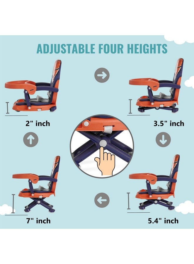 Dream On Me Munch N Go Booster Seat for Dining Table, Lightweight Compact Fold Travel Booster Seat, 3-in-1 Convertible, Four Level Height Adjustment and Easy Tray Removal - Image 4