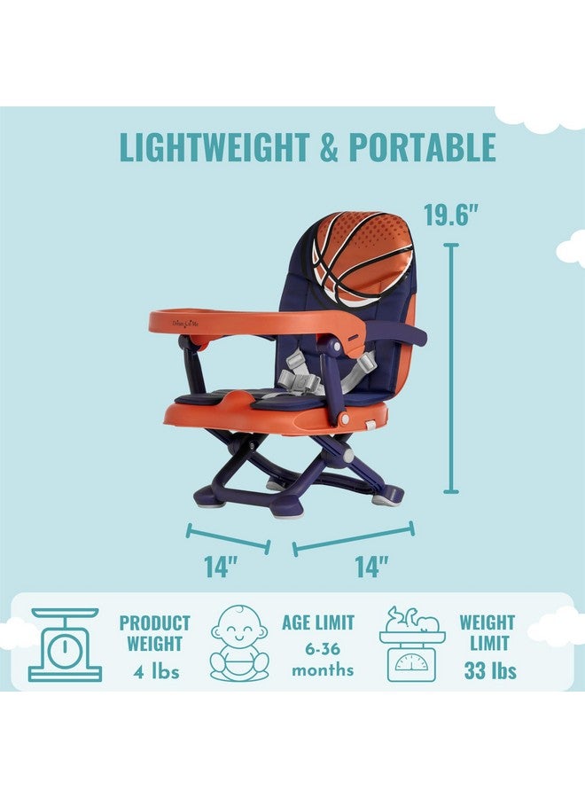 Dream On Me Munch N Go Booster Seat for Dining Table, Lightweight Compact Fold Travel Booster Seat, 3-in-1 Convertible, Four Level Height Adjustment and Easy Tray Removal - Image 2