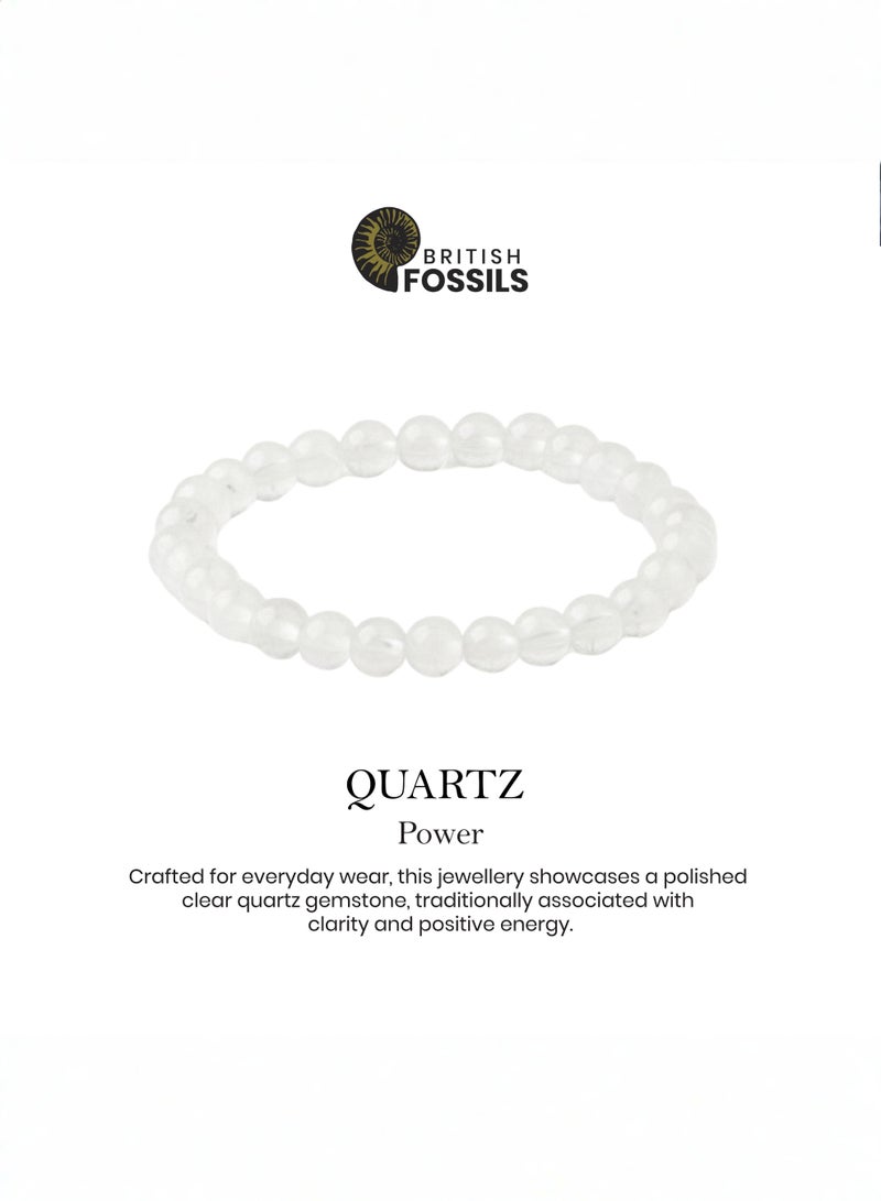 British Fossils Crystal Energy Quartz Bracelet - Image 4