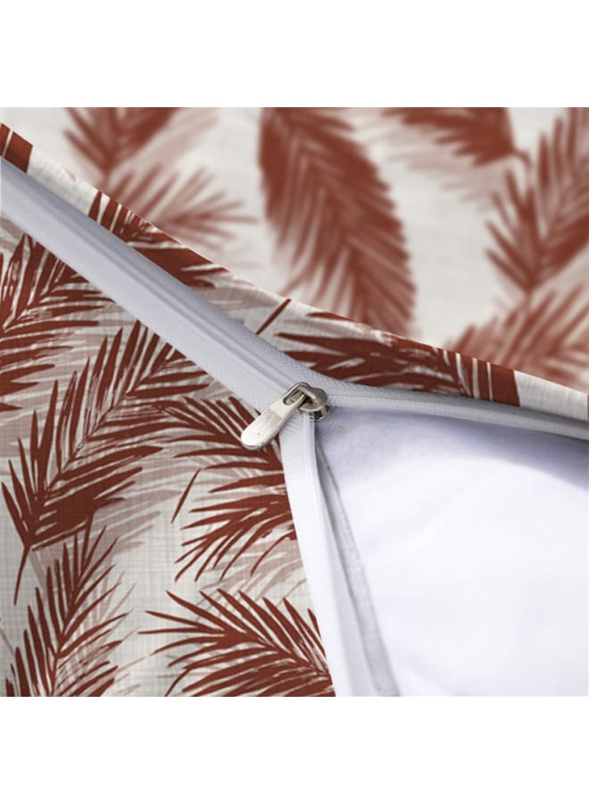  انتكس بيت الستائر وسادة بيلا من الكتان المخملي من إنتكس هوم - نقشة أوراق الشجر - قماش أنيق ومتين لغرف المعيشة - قطعتان - Image 4