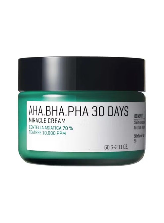 كريم المعجزة 30 يوماً بأحماض التقشير 60جرام