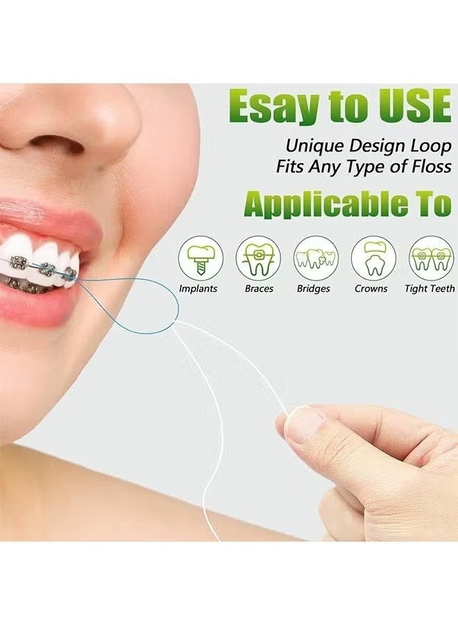 150PCS Floss Threaders,Essential Tool for Maintaining Oral Health with Braces, Bridges, and Implants - Image 5