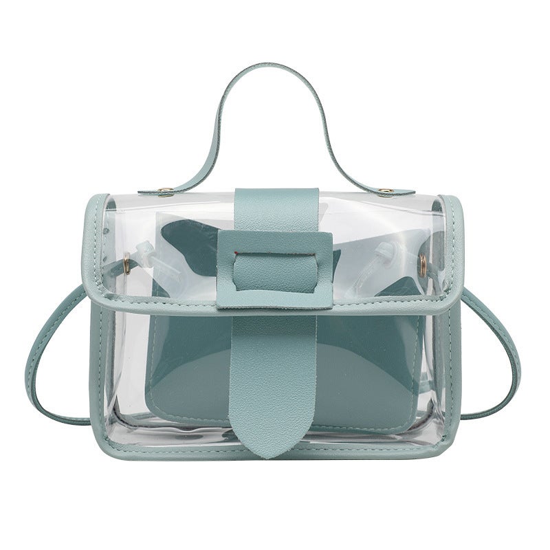 Fashion Women's Crossbody Bag Lock Clasp Small PU Handbag with Phone Pocket - Image 5
