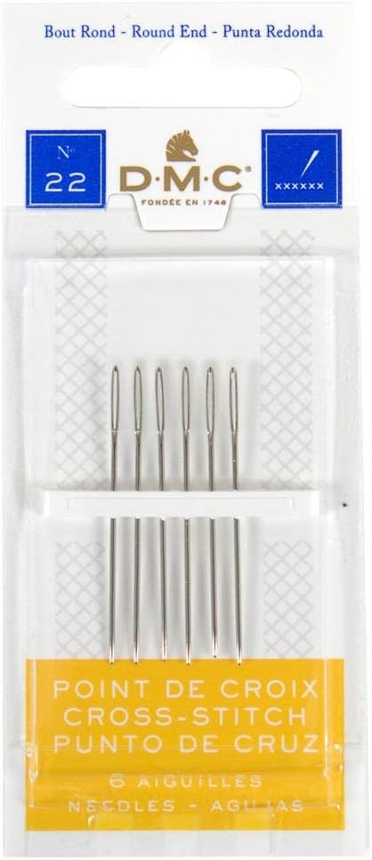 DMC 3 Pack DMC Size 22 Cross Stitch Needles Total 18 Needles  New Package - Image 3