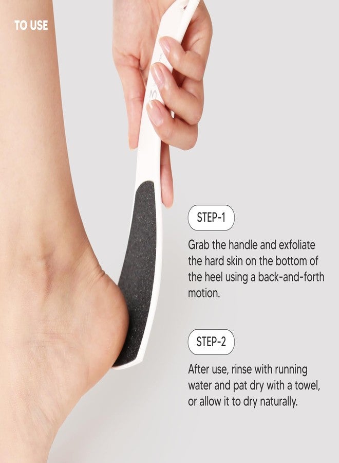 F3 Systems S-Line Emery Foot File, Colossal Double-Sided Pedicure Tool, Effective for Cracked Heel, Ergonomic Design for Easy Grip (White) - Image 4