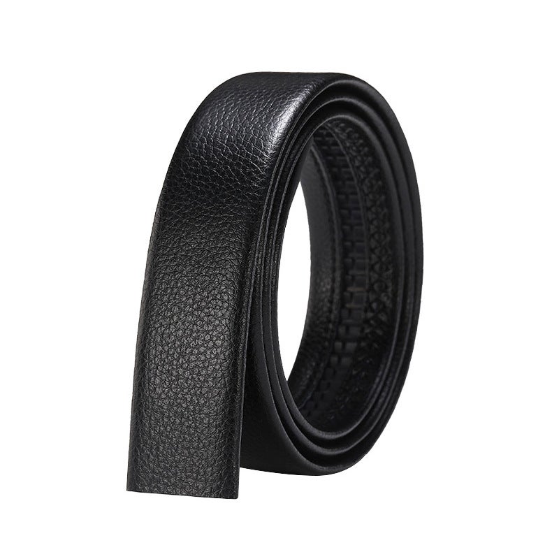 Men'S Belt With Automatic Buckle Headless Belt Body Imitation Leather Scratch-Resistant Automatic Buckle Belt 3.6Cm Wide Manufacturer Batch - Image 5