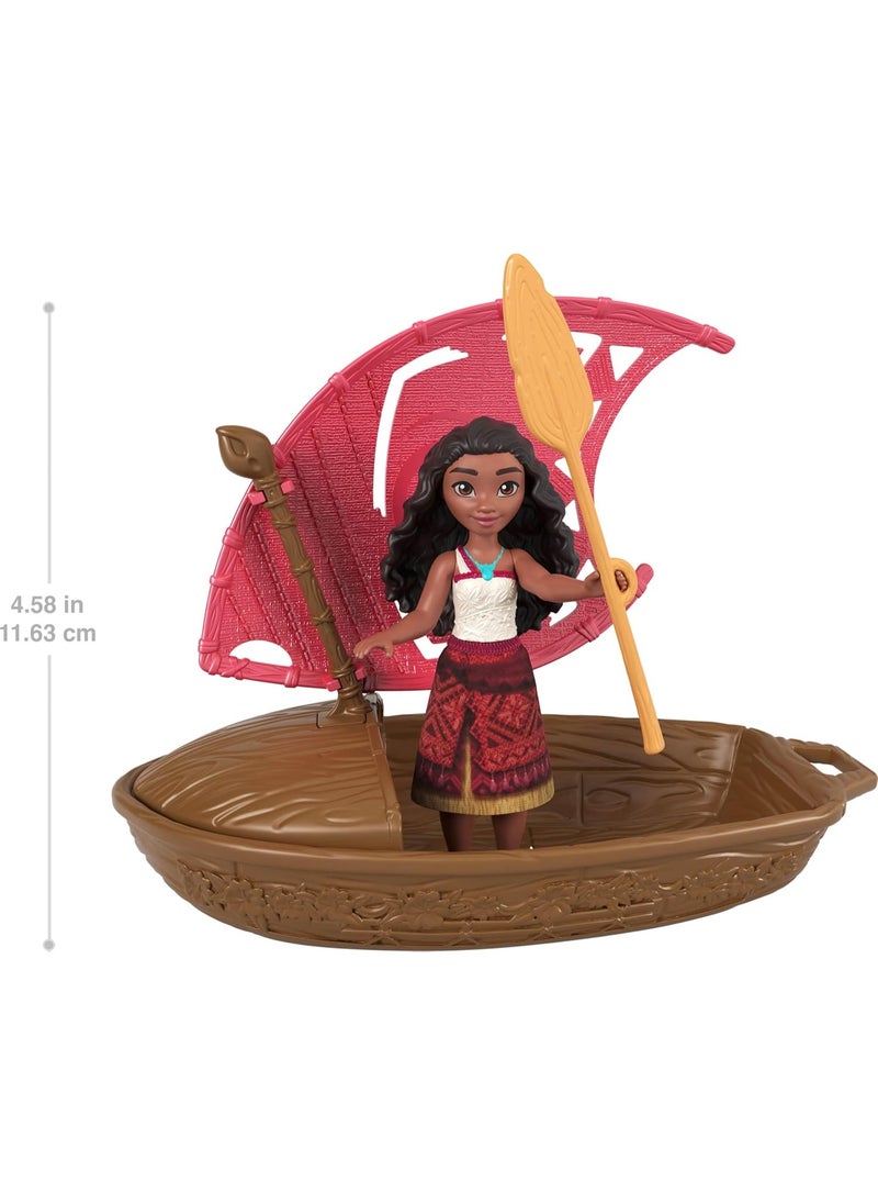 Disney Princess Moana Wayfinder Wonders Toy Set with Surprise Small Doll, Canoe & Accessory - 1 Piece Only, Assorted  - Image 1