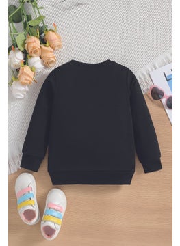 Myada New Season Cute Dog Printed Oversize Hooded Kids Sweatshirt with Glasses 14647  - Image 3