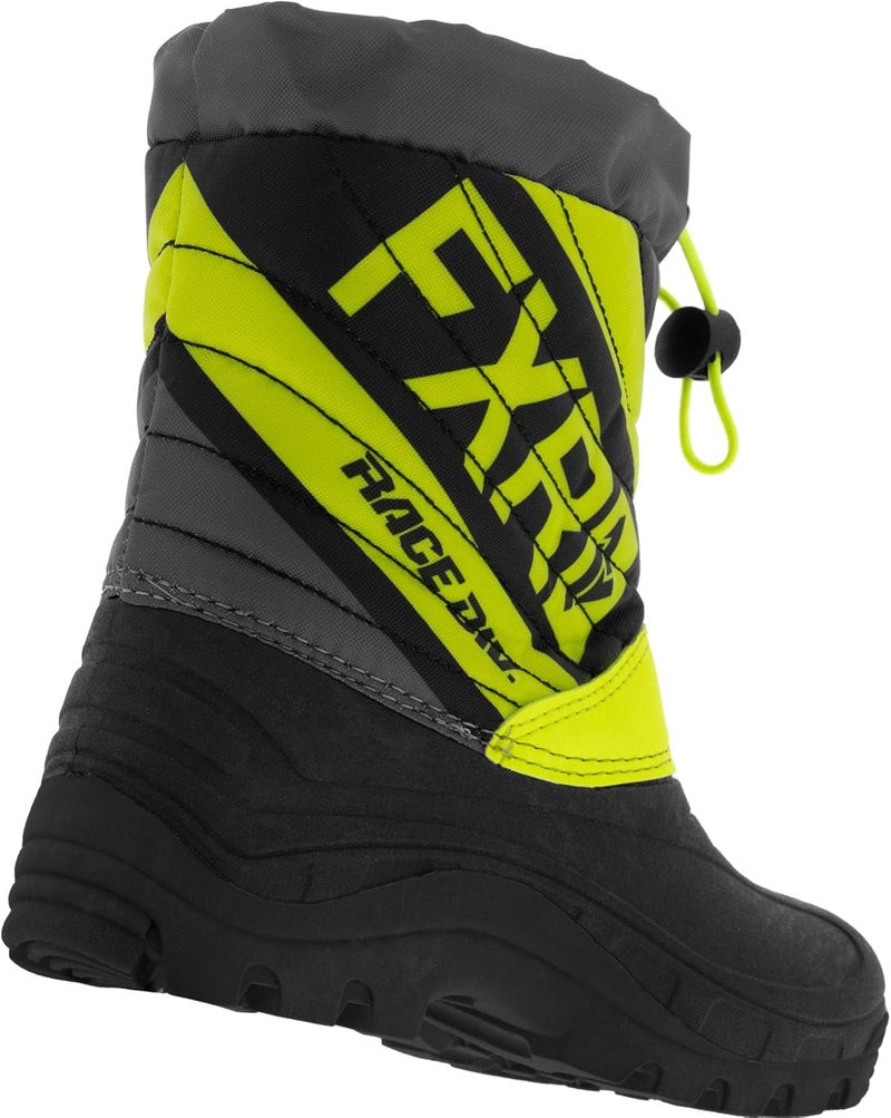 FXR Youth Octane Winter Boot (Black/Hi Vis/Charcoal - Youth 1) - Image 2