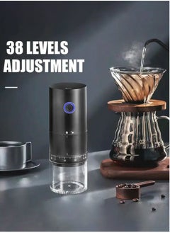 Brutelle Electric Coffee Grinder Portable Grinder External Thickness Adjustment Large Capacity One Touch Operation for Coffee Spices Dry Herbs for V60 Filter Cup Mocha Espresso French Press Turkish Coffee  - Image 3
