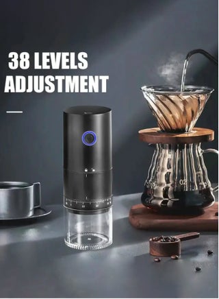 Electric Coffee Grinder Portable Grinder External Thickness Adjustment Large Capacity One Touch Operation for Coffee Spices Dry Herbs for V60 Filter Cup Mocha Espresso French Press Turkish Coffee - view 3