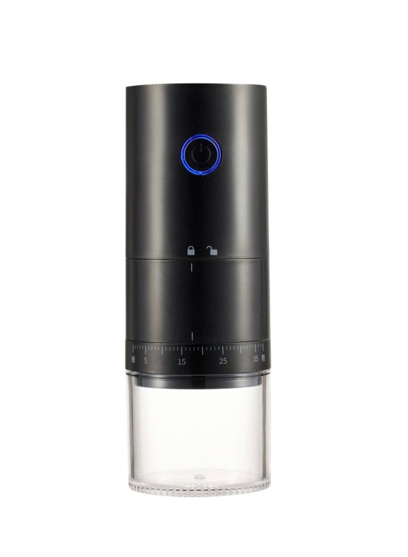 Electric Coffee Grinder Portable Grinder External Thickness Adjustment Large Capacity One Touch Operation for Coffee Spices Dry Herbs for V60 Filter Cup Mocha Espresso French Press Turkish Coffee