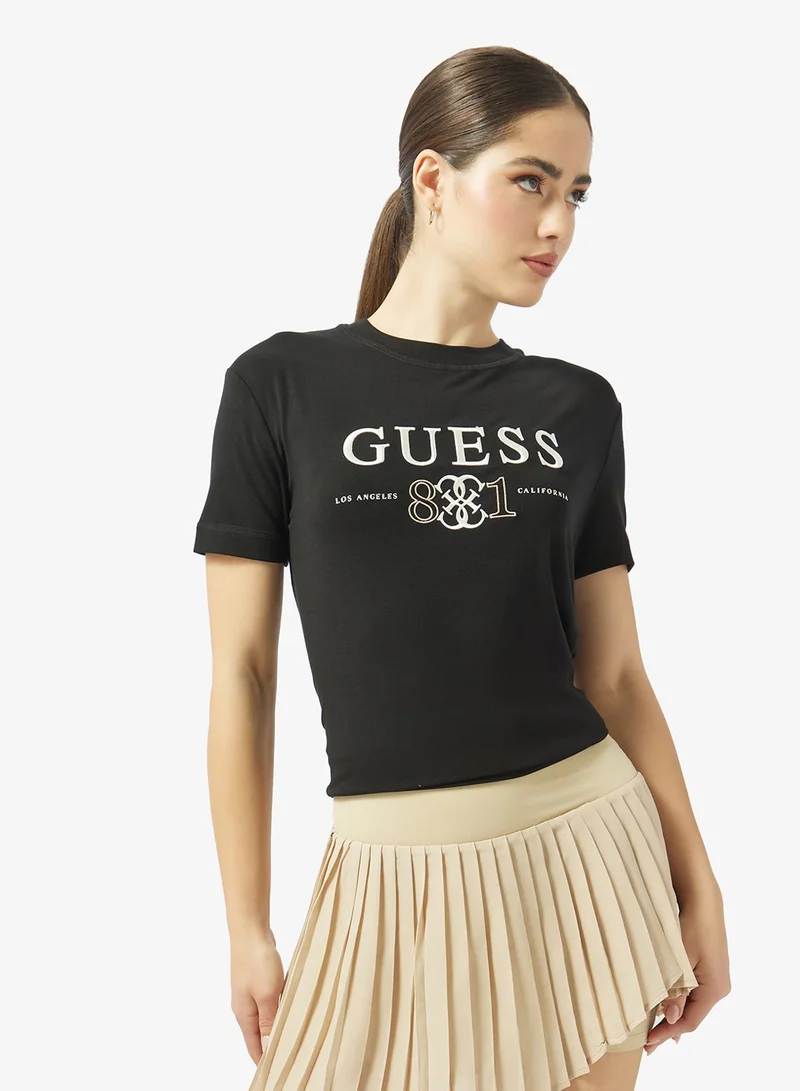 GUESS  Steffi Crew Neck Short Sleeve T-Shirt for Women | Best Price UAE