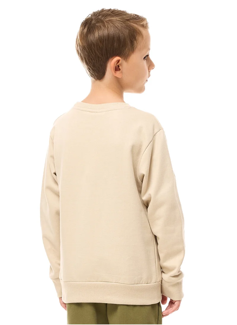 victor and jane Boys Sweat-Shirt Beige-Olive