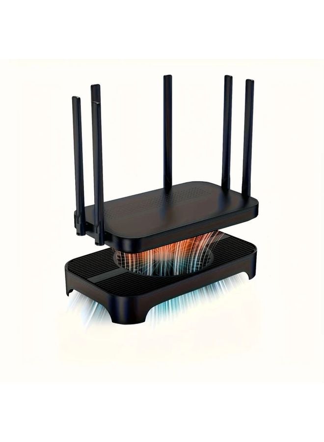 Z X4 حامل تبريد لخادم الكمبيوتر الصغير بمروحتين مزدوجتين يعمل بالطاقة عبر USB باللون الأسود - Image 3