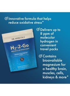 Dr. Mercola H2-2 Go Molecular Hydrogen Generates 8 Ppm of Hydrogen Per Tablet Dietary Supplement 30 Dual Packs 60 Tablets  - Image 5