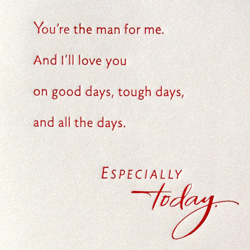 Hallmark Anniversary Card for Husband (All the Days) for Romantic Birthday, Father's Day for Husband, Love, Valentines Day - Image 4