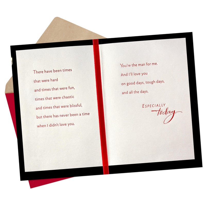 Hallmark Anniversary Card for Husband (All the Days) for Romantic Birthday, Father's Day for Husband, Love, Valentines Day - Image 2