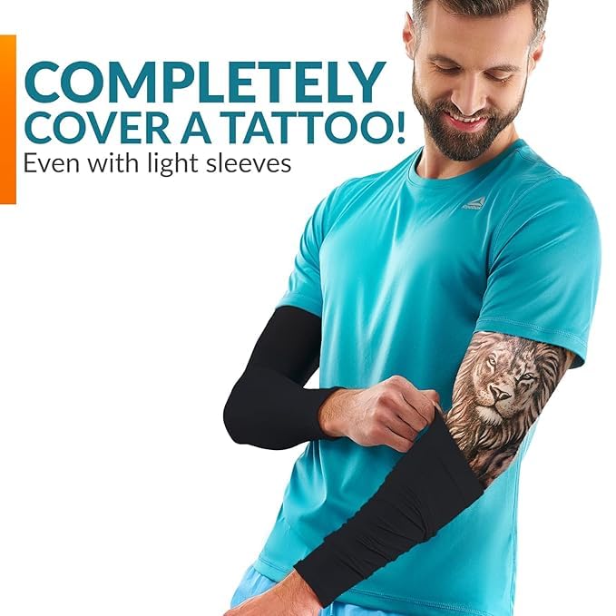 SEFLICA® UV Sun Protection Arm & Leg Sleeves Combo for Men & Women | UPF 50+ Cooling Sleeves for Outdoor Sports, Cycling, Running, Driving & Sunburn Protection | Anti-Tan - Image 2