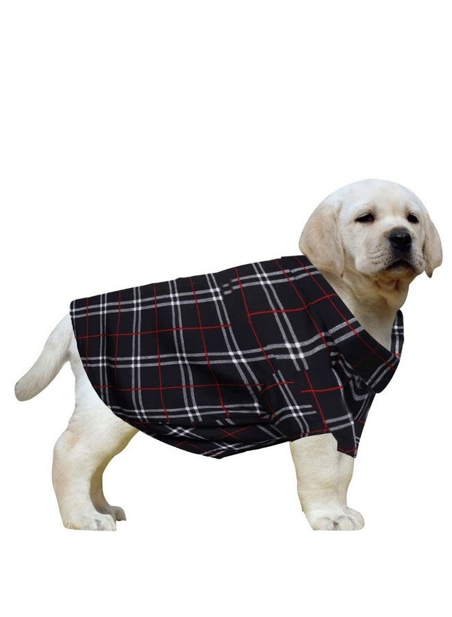 ويستيرن إرا قميص كلاب أساسي قابل للتنفس مطبوع عليه قطن، قميص فائق النعومة، قميص خفيف الوزن رقيق لطيف لحيواناتك الأليفة، ملابس كلاب مريحة للغاية (Xsmall - 12 بوصة) (طباعة مربعات سوداء) - Image 1
