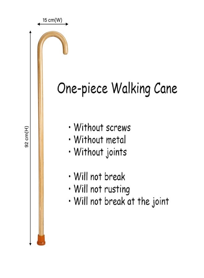 iwalk; Changing Lives Walking Stick For Old People, Adult Men/Women & Physically Challenged Made Of Light Weight Imported Wooden Body (U Shape Design) - Image 2
