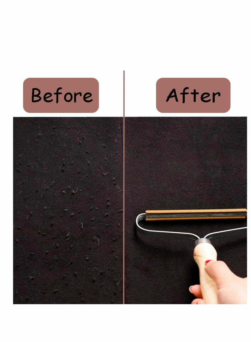 SYOSI Portable Lint Remover, Clothes Fuzz Shaver - Reusable Double Sided Lint Remover Travel Brush for Removing Lint Pet Hair Dust in Clothes and Furniture (2 Pack) - Image 4