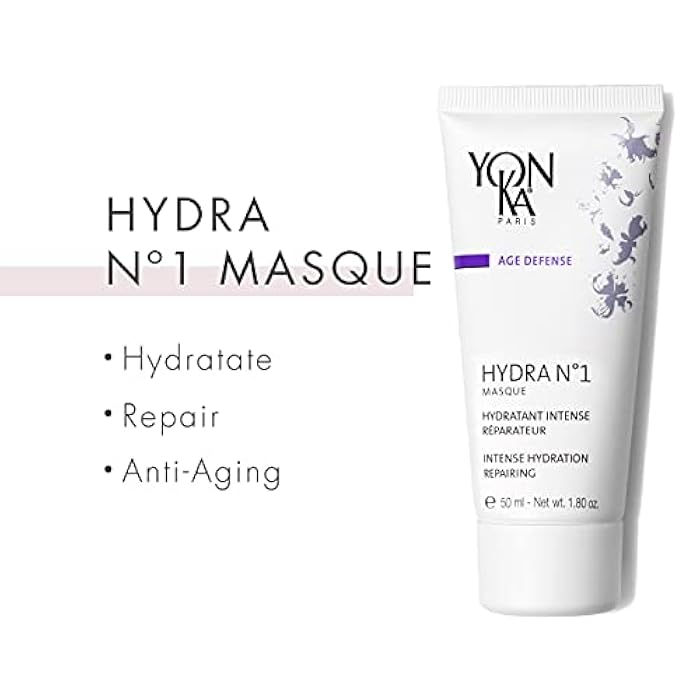 Yonka Hydra No. 1 Masque | Hydrating Face Mask with Vitamin C and Aloe Vera | Overnight Anti-Aging Treatment | For Normal to Dry Skin | Paraben-Free | 1.80 oz - Image 3