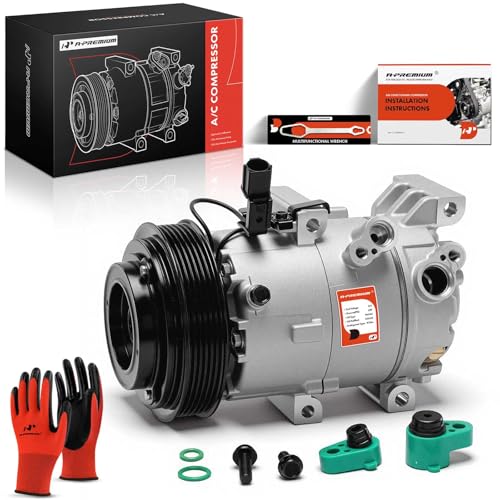 A-Premium APremium Air Conditioner AC Compressor with Clutch Compatible with Kia Forte Koup 20142016 Forte5 20142018 16L without Automatic Temperature Control - Image 1