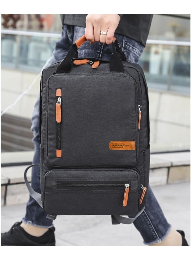 Energy case energy case Backpack Men's Fashion Business Bag Boy's Schoolbag Travel Bag Multi-function Casual Laptop Bag, Black, One_Size, Laptop Bag  - Image 4