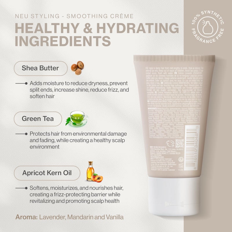 Neuma Neu Styling Smoothing CrÃ¨me 1 Fl. Oz. Anti-Frizz Styling Cream with Lavender, Mandarin & Vanilla Scent, Travel Size Hair Smoothing Cream - Image 2