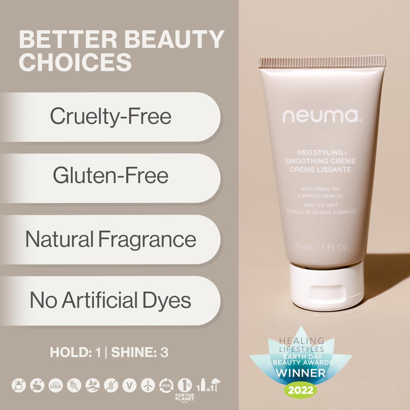 Neuma Neu Styling Smoothing CrÃ¨me 1 Fl. Oz. Anti-Frizz Styling Cream with Lavender, Mandarin & Vanilla Scent, Travel Size Hair Smoothing Cream - Image 3