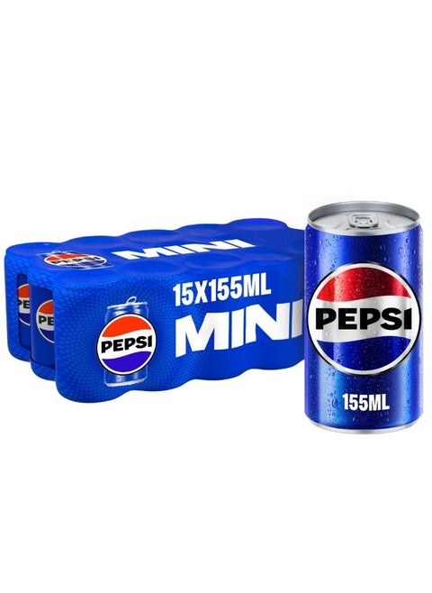 Carbonated Soft Cola Beverage Mini Cans 155ml Pack of 15