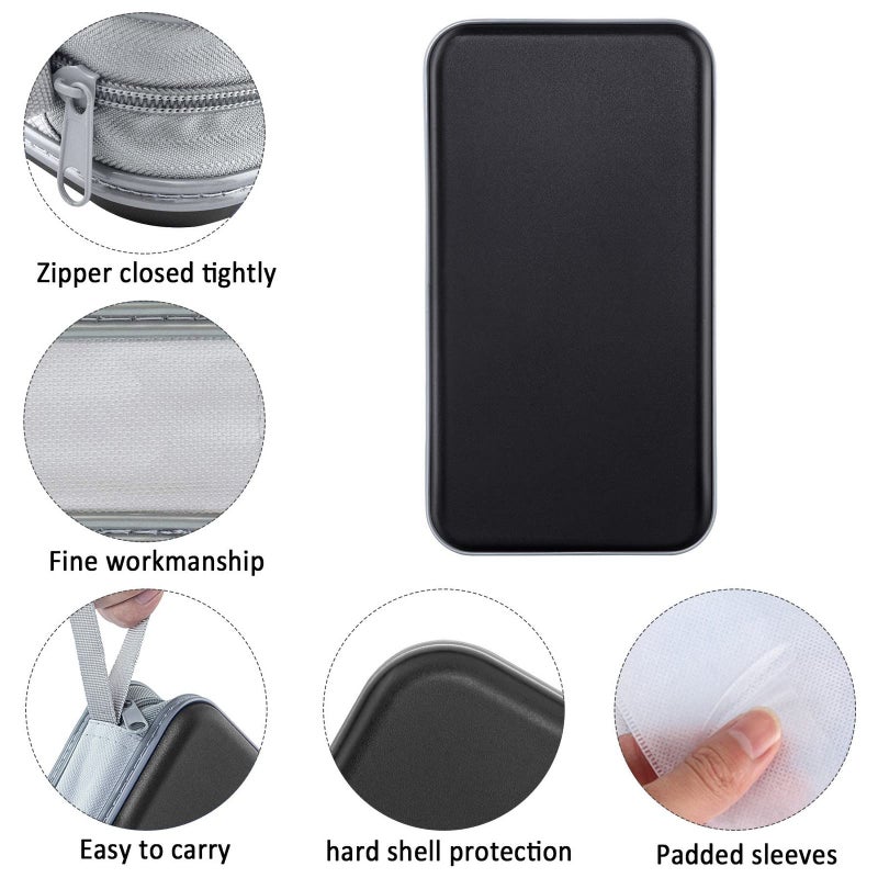 Siveit CD Case Holder, 80 Capacity CD/DVD Case Holders Wallet Hard Plastic CD DVD Disc Cases Storage Binder for Car Home Office Travel (Grey) - Image 2
