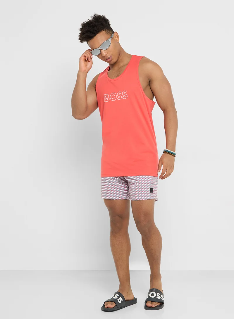 بوس Logo Crew Neck Vest