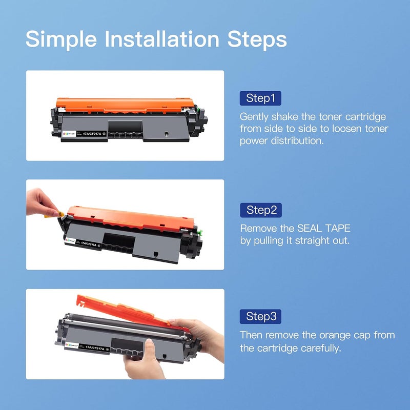 GPC Image 17A CF217A Black Toner Cartridge Replacement for HP 17A CF217A Toner Cartridges Compatible with HP Laserjet m102 m102a m102w m130 m130a m130fn m130fw m130nw m132 m132a m132fn m132fp 2 Black - Image 5